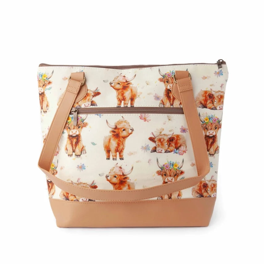 Maisy Highland Cow Mega Trinity Bag