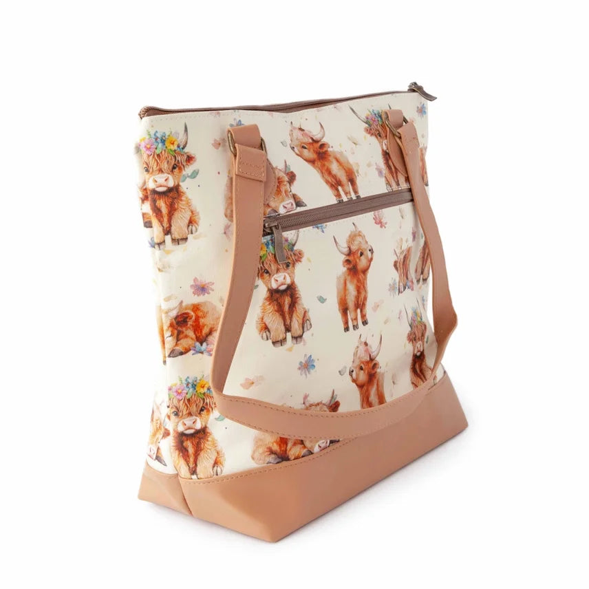 Maisy Highland Cow Mega Trinity Bag