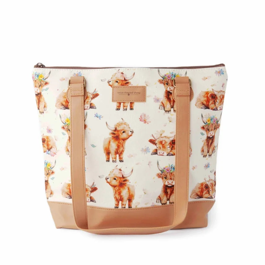 Maisy Highland Cow Mega Trinity Bag