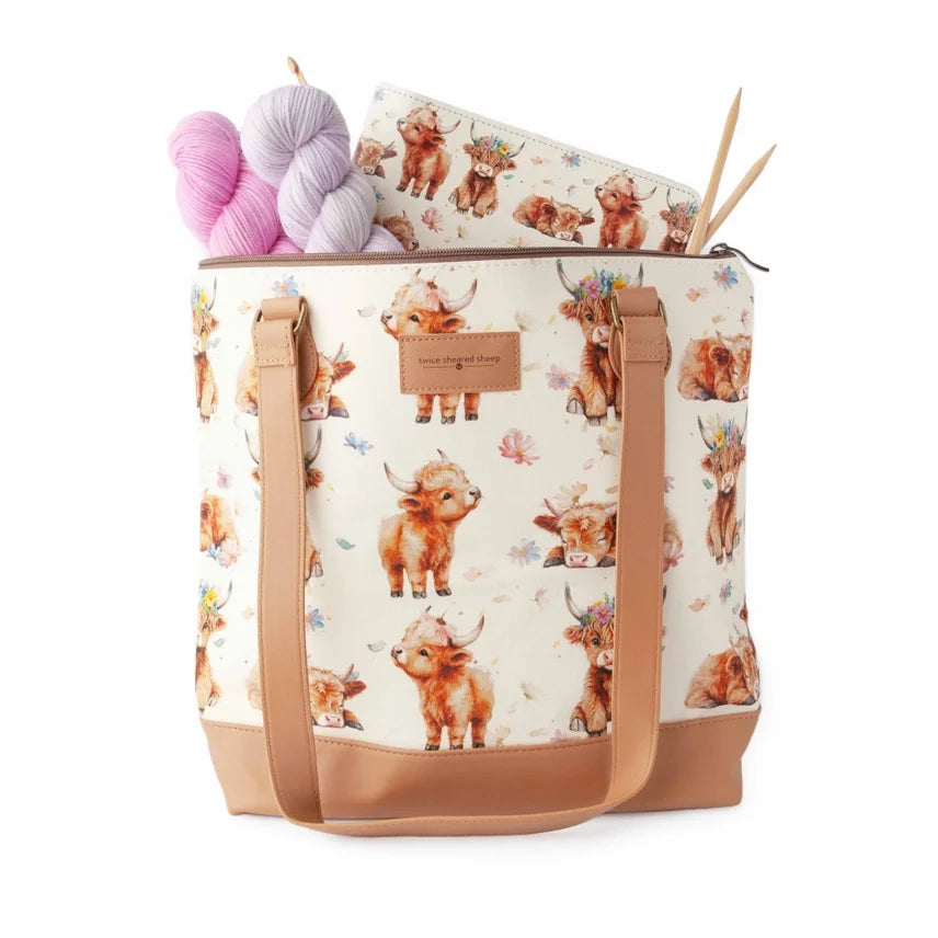 Maisy Highland Cow Mega Trinity Bag