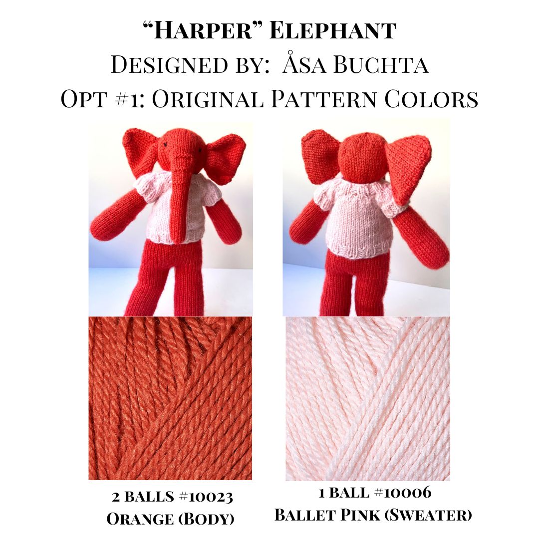"Harper The Elephant" Yarn Kit